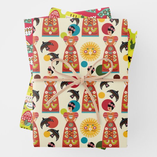 Folklorico Patroonset B Inpakpapier Vel (In situ)