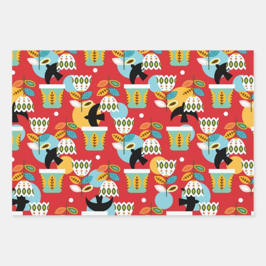 Folklorico Pattern Set A Inpakpapier Vel (Voorkant 3)