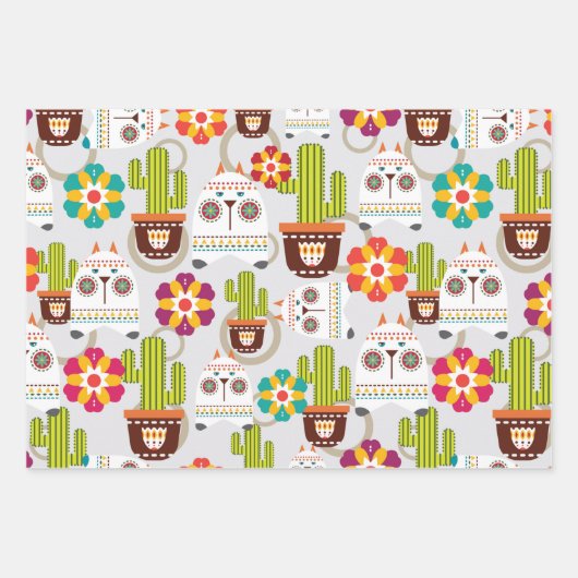 Folklorico Pattern Set A Inpakpapier Vel (Voorkant 2)