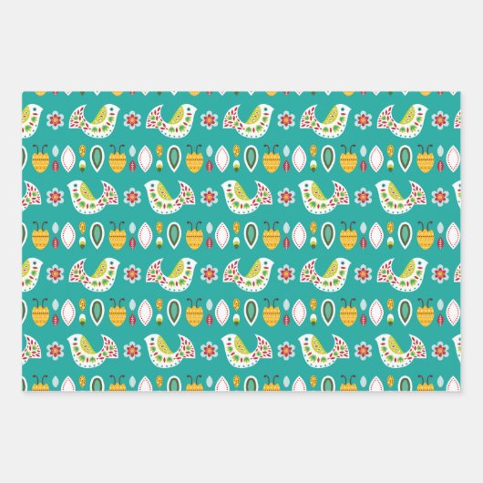 Folklorico Pattern Set A Inpakpapier Vel (Voorkant)