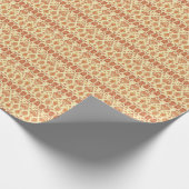 Folkloristische Batik Bloemen Etnisch Patroon Cadeaupapier (Hoek)