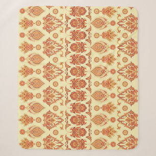 Folkloristische Batik Bloemen Etnisch Patroon Sherpa Deken