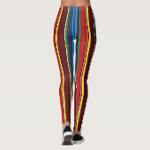 Folkloristische patronen abstractie leggings (Achterkant)