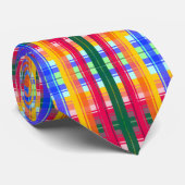 Folkloristische patronen abstractie stropdas (Opgerold)