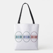 Folkontwerp dubbelzijdig tote bag (Achterkant)