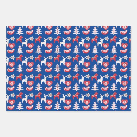 folkpaard hart schandaal noordelijk patroon inpakpapier vel (Voorkant 2)