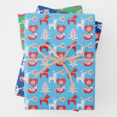 folkpaard hart schandaal noordelijk patroon inpakpapier vel (In situ)