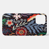 Folkpatroon, naadloos textielontwerp met helder Case-Mate iPhone case (Achterkant (horizontaal))