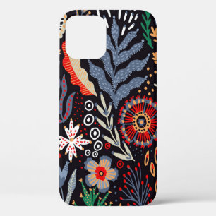 Folkpatroon, naadloos textielontwerp met helder Case-Mate iPhone case