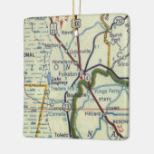 Folkston Georgia  kaart Keramisch Ornament (Links)