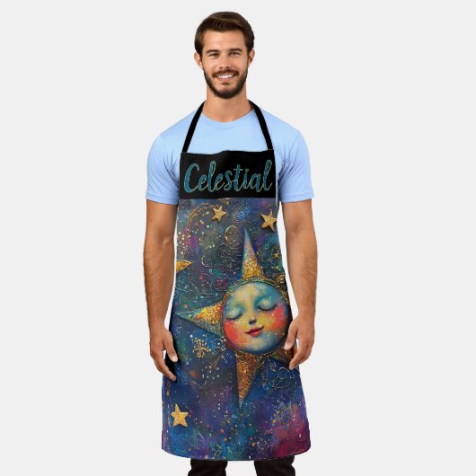 Folksy Celestial Schort (Gedragen)