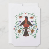 Folksy Classic huwelijksuitnodiging Feestdagenkaart (Voorkant)