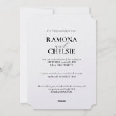 Folksy Classic huwelijksuitnodiging Feestdagenkaart (Achterkant)