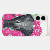 folksy elephant pink Case-Mate iPhone case (Achterkant (horizontaal))