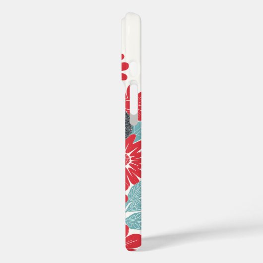 Folksy Elephant Red Case-Mate iPhone Case (Achterkant / Links)