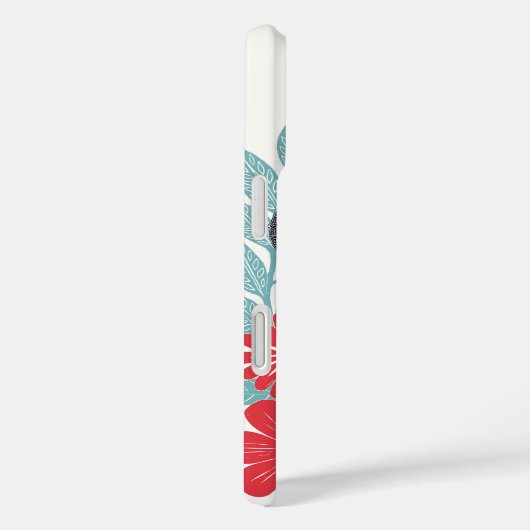 Folksy Elephant Red Case-Mate iPhone Case (Achterkant / Rechts)