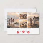  Folksy Kerstmis Fotokaart Aankondiging (Achterkant)