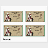 Folksy Sneeuwman en Katten Treat Labels (Vel)