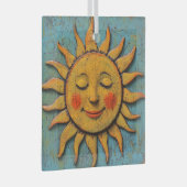 Folksy Sun Glas Ornament (Voorkant Rechts)