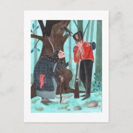 Folktale Fairytale | Assebox | blauw Feestdagenkaart