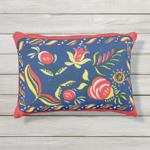 folky Pennsylvania Dutch motif Buitenkussen