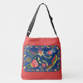 folky Pennsylvania Dutch motif Crossbody Tas (Achterkant)