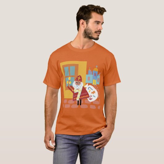 Folky St. Nicholas T-shirt (Voorkant volledig)
