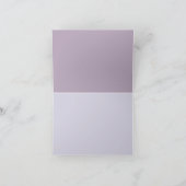Follaje púrpura elegante eenvoudig bedankkaart (Binnen)