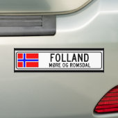 Folland, meer Og Romsdal Bumpersticker (Op auto)