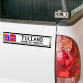 Folland, meer Og Romsdal Bumpersticker (Op Truck)