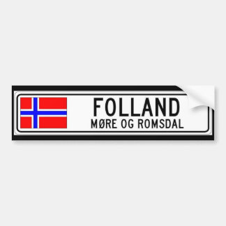 Folland, meer Og Romsdal Bumpersticker