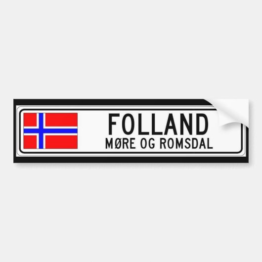 Folland, meer Og Romsdal Bumpersticker (Voorkant)