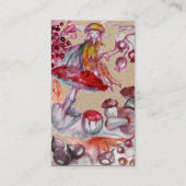 FOLLET VAN MUSHROOMS Red White Floral Fantasy Kraf Visitekaartje (Achterkant)