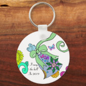 Folliculair lymfoom ribbon bell sleutelhanger (Voorkant)