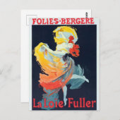  Follies Bergeré Jules Chéret Danser Girl Briefkaart (Voorkant / Achterkant)