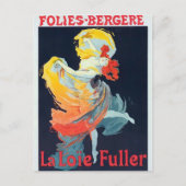 Follies Bergeré Jules Chéret Danser Girl Briefkaart (Voorkant)