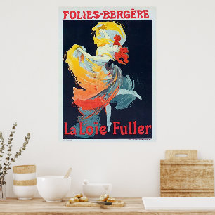 Follies Bergeré Jules Chéret Danser Girl Poster