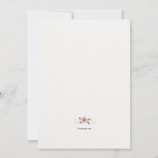 Follies bruids douche uitnodiging (Achterkant)