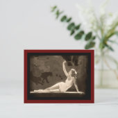 Follies Swimsuit Girl Briefkaart (Staand voorkant)