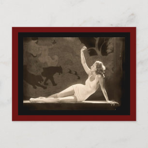 Follies Swimsuit Girl Briefkaart