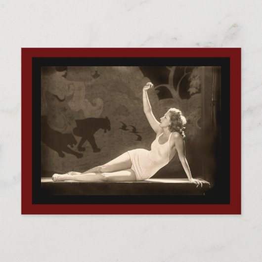 Follies Swimsuit Girl Briefkaart (Voorkant)