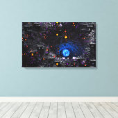 follikel canvas afdruk (Insitu (Houten vloer))