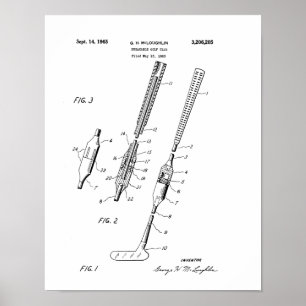 FOLLOW GOLF CLUB PATENT - Poster
