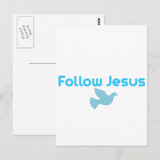 FOLLOW JESUS BRIEFKAART (Voorkant / Achterkant)