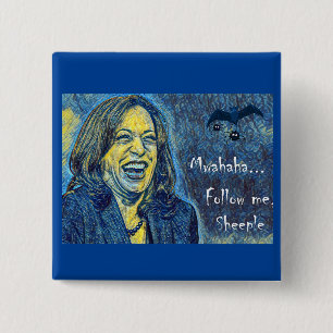 Follow Me Sheep - Politieke humor Vierkante Button 5,1 Cm