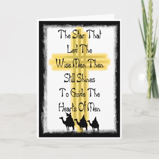 Follow That Star Feestdagen Kaart (Voorkant)