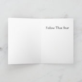 Follow That Star Feestdagen Kaart (Binnen)