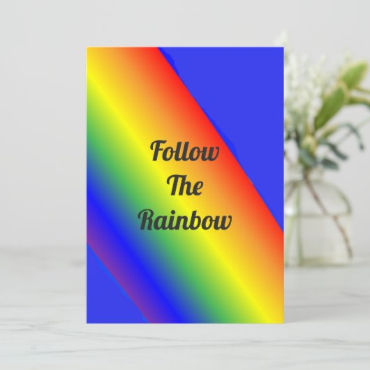 Follow the Rainbow Versatile Kaart (Staand voorkant)
