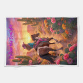 Follow the sonlight theedoek (Horizontaal)