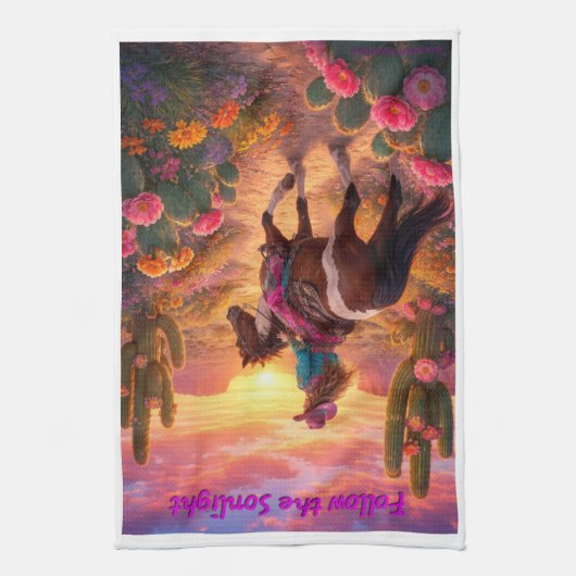 Follow the sonlight theedoek (Verticaal)